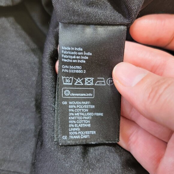 H&M Women's Metallic Embroidered Aztec Geometric Tribal Boho Mini Skirt | XSmall - Picture 10 of 10